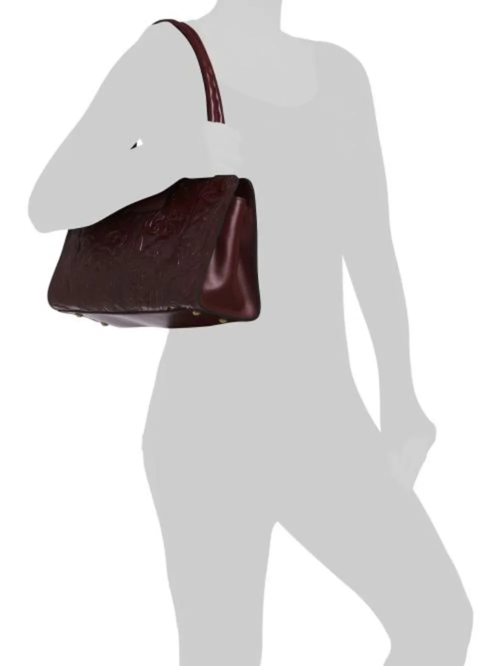 PATRICIA NASH Leather Rienzo Double Handle Satchel